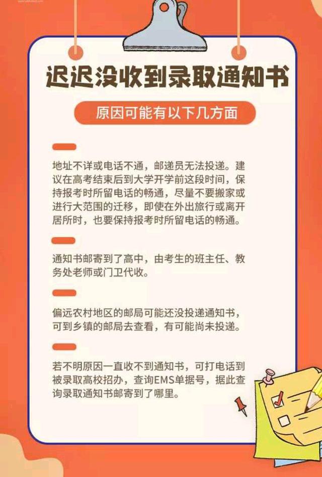 录取通知书注意事项,高考后大学录取通知书查询