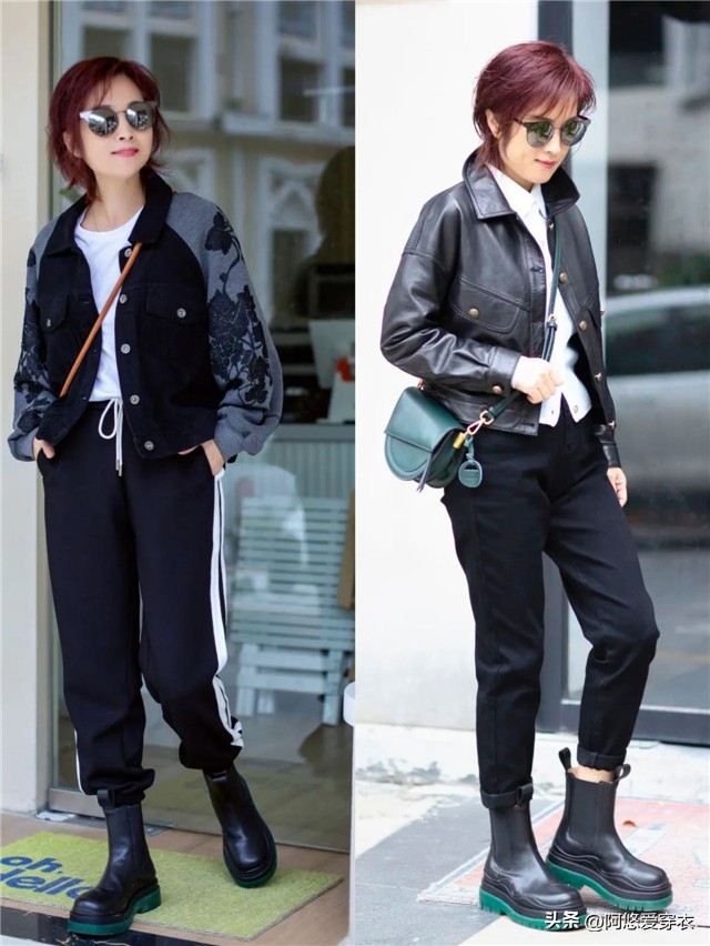 中年女人穿什么靴子,中年妇女穿长靴子的搭配