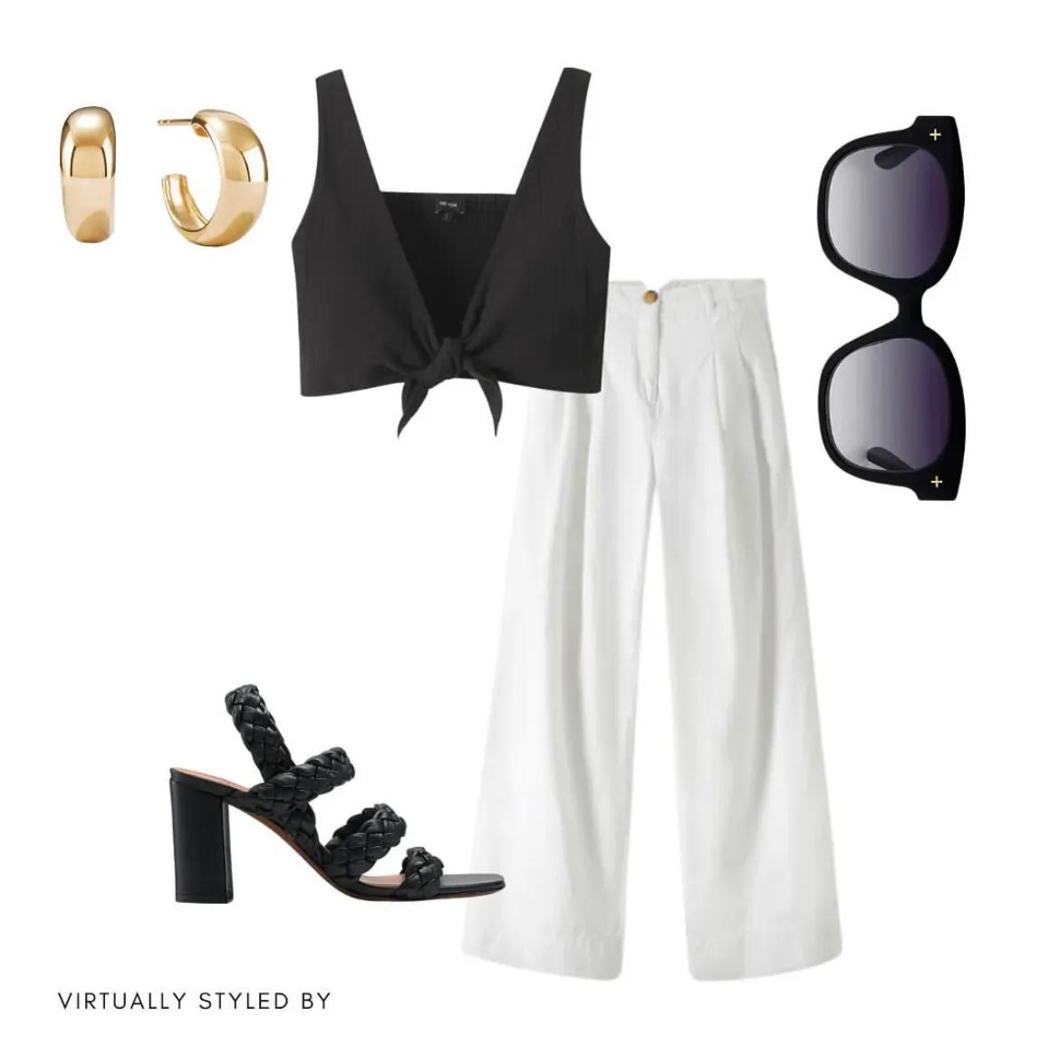 蓝白黑色搭配图片,蓝白怎么搭配出高级感