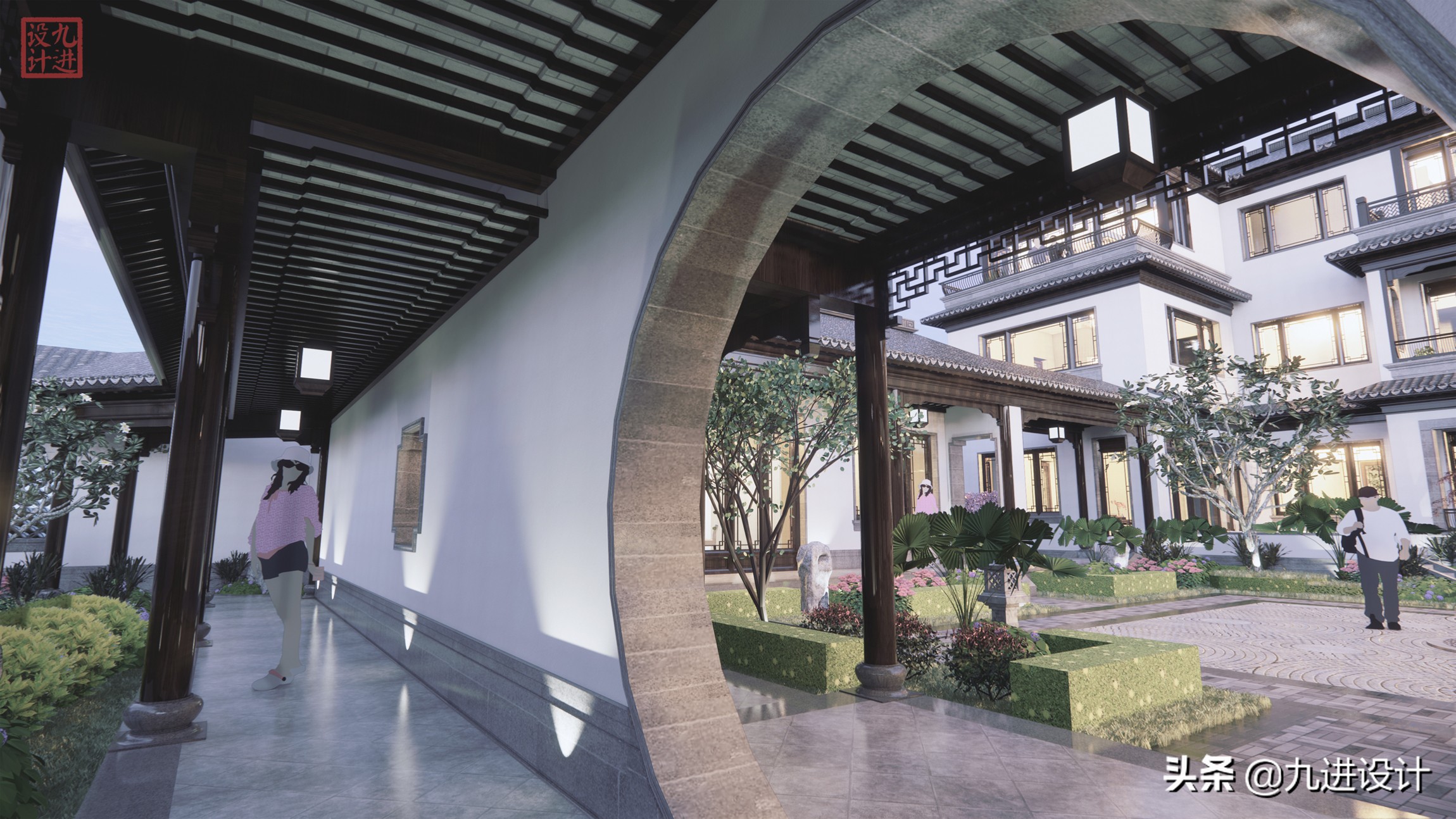 中式建筑以院为中心,中式院子诗意的生活场景