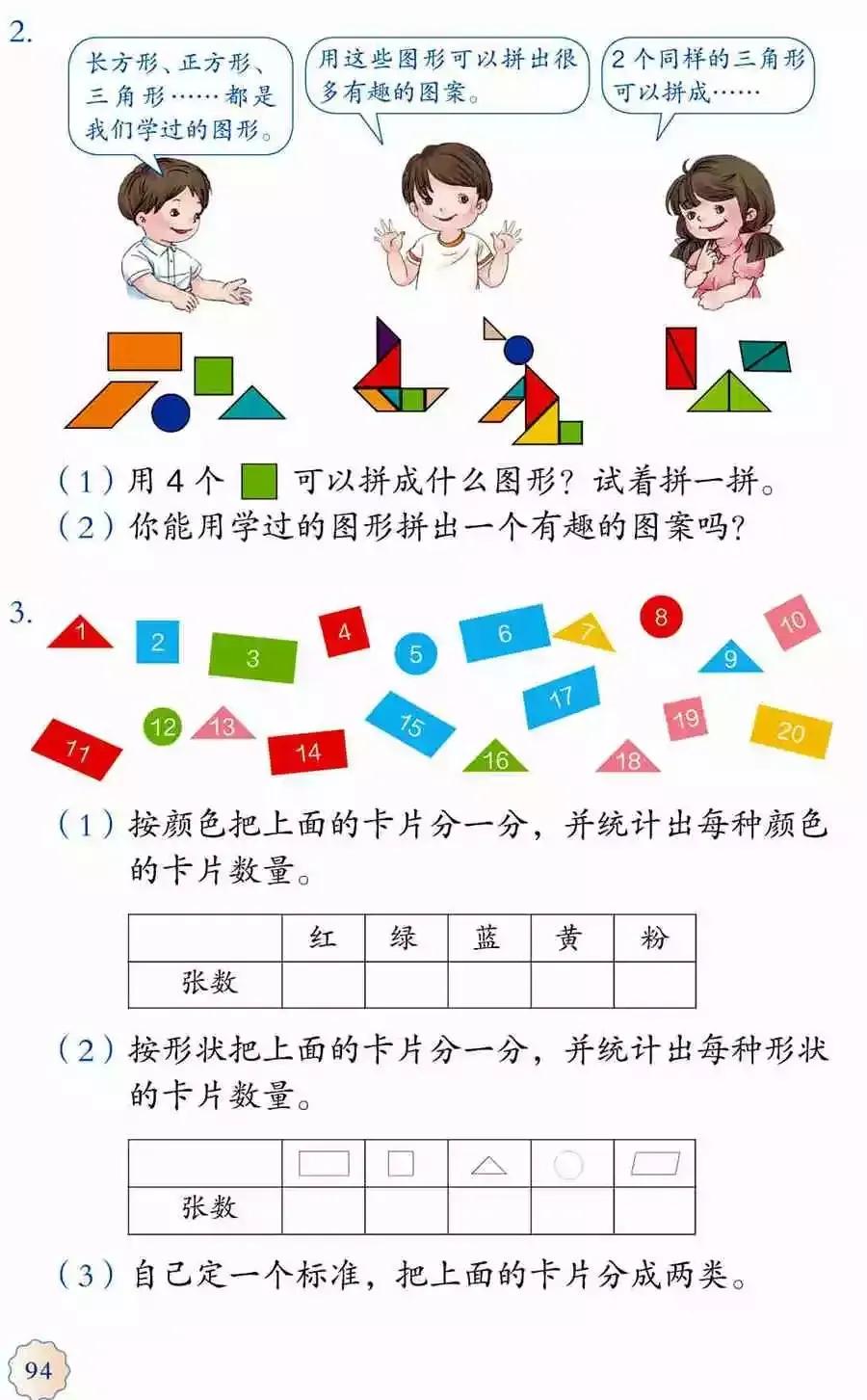 人教版小学数学(一年级下册)课本电子版寒假预习,快收藏