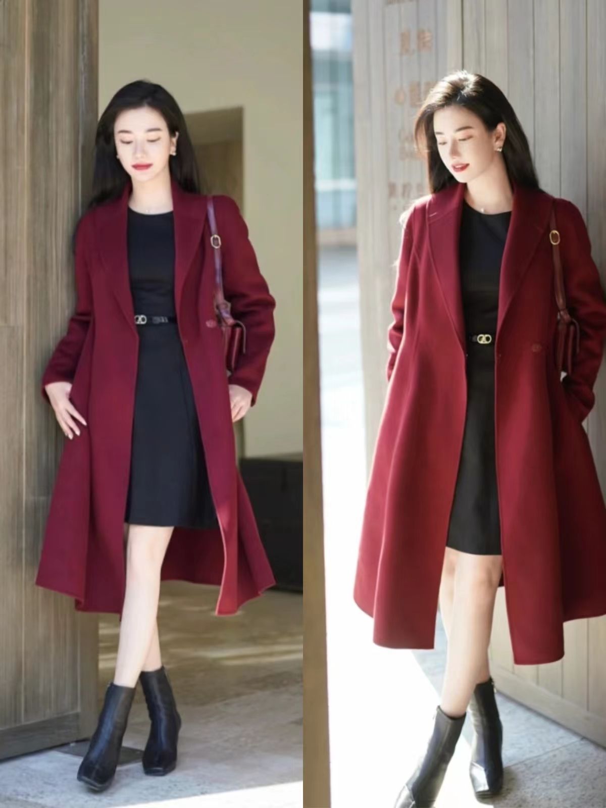 短外套长靴子怎么搭配,保暖又好看的长筒靴穿搭