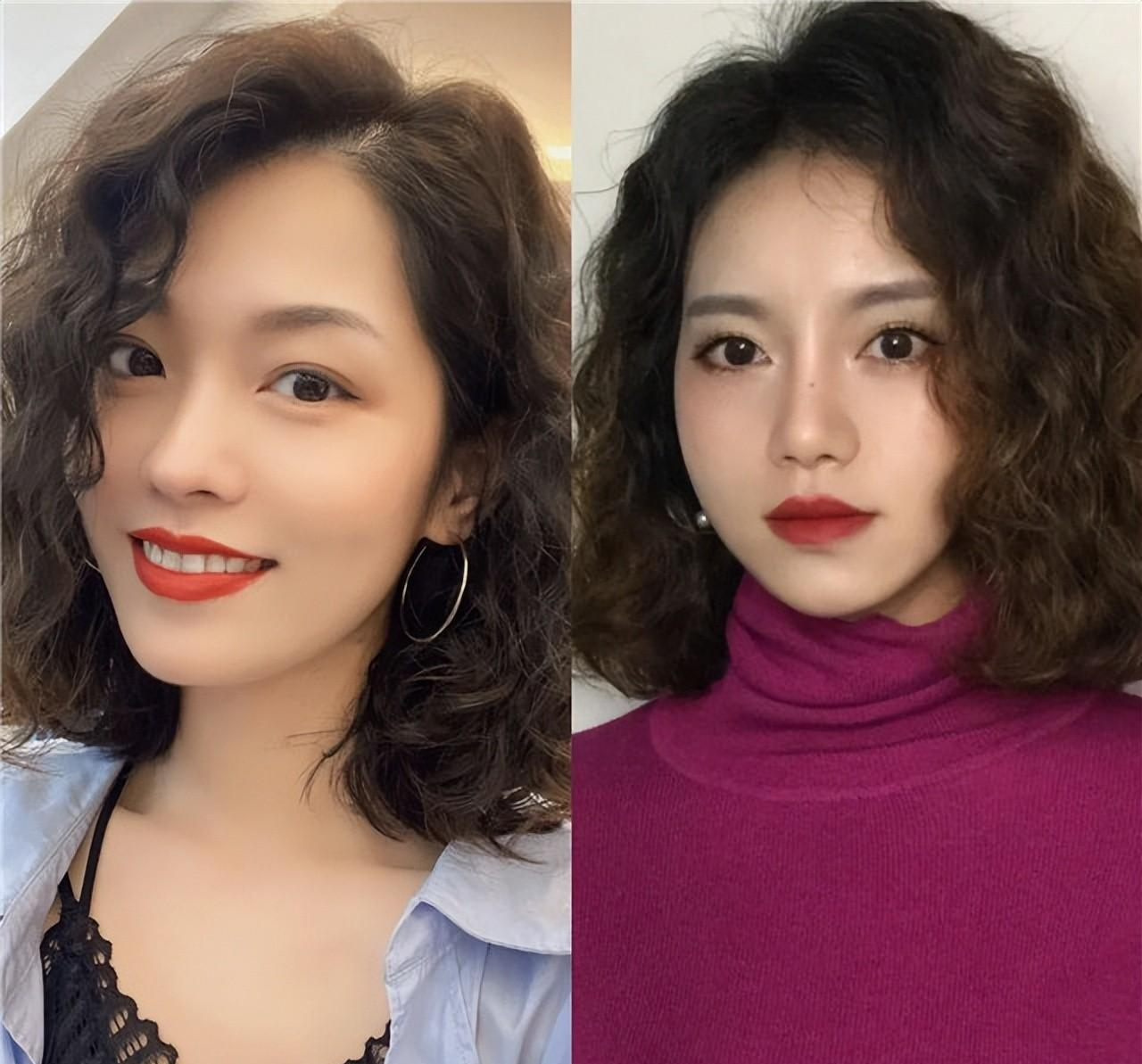 大波浪卷发型适合什么脸型,今年流行的发型发尾大波浪卷