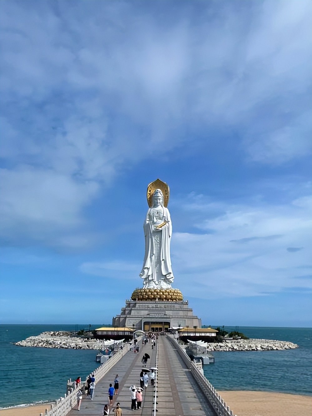 海南耗资8亿建观音像,海南南海观音像高多少米