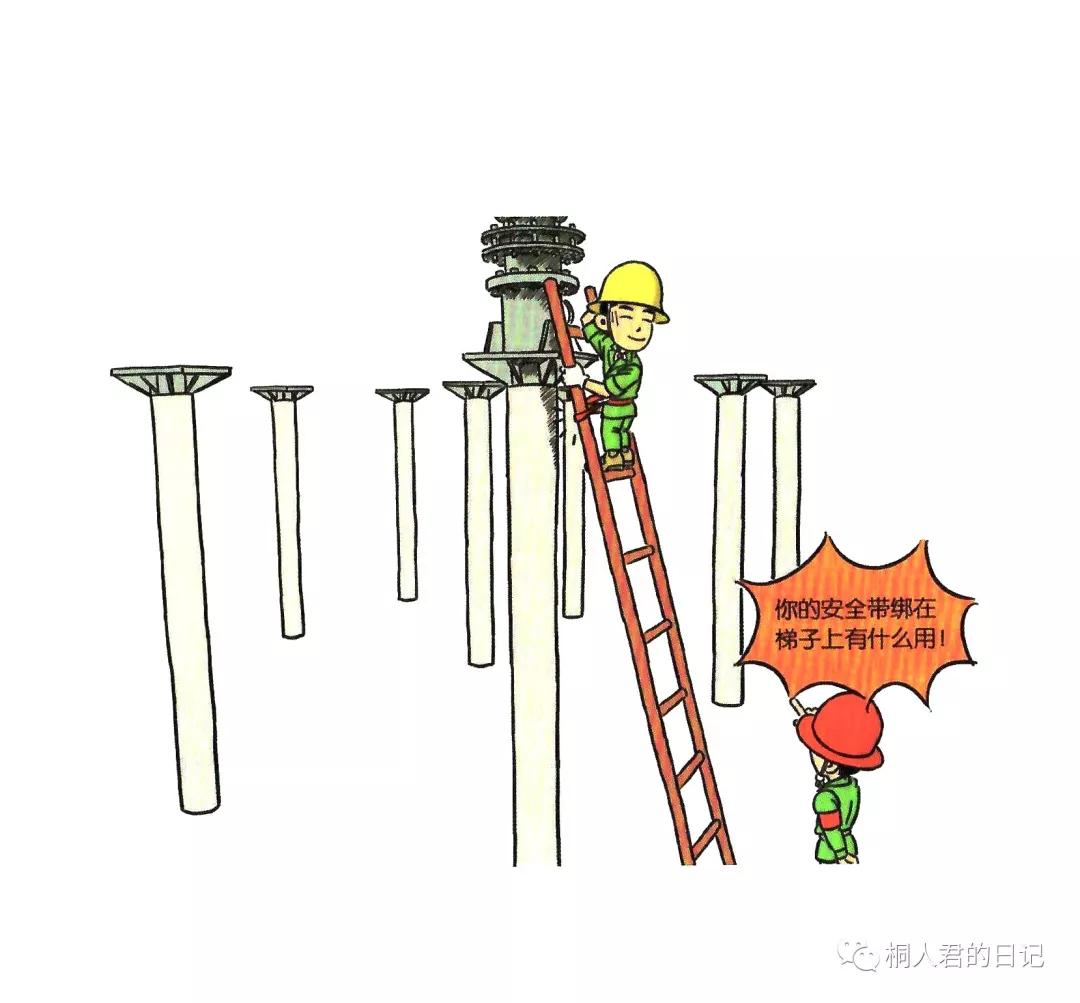 施工现场安全隐患漫画图,施工现场安全警示图片