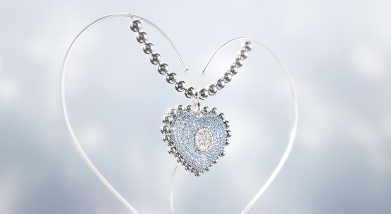 施华洛世奇925七夕情人节,施华洛世奇情人节跳动的心蓝色