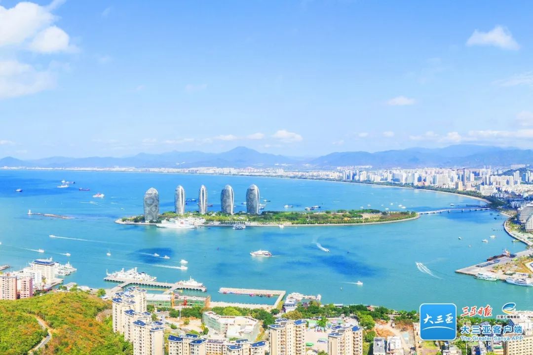 海南三亚湾美丽海湾,三亚湾最美海湾