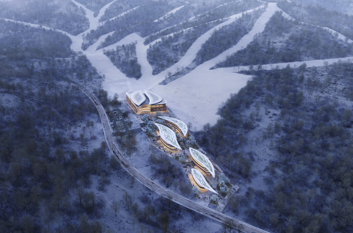 雪如意大众滑雪场建设,崇礼已建有多个高标准滑雪场