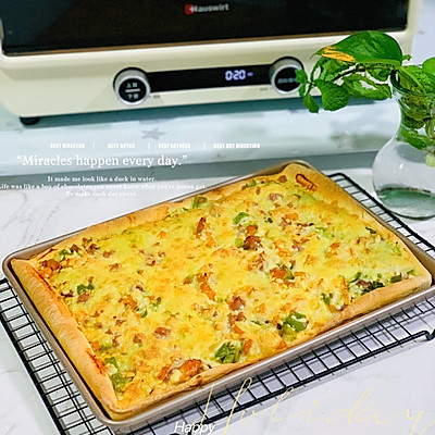 如何制作家庭版披萨的做法,披萨的做法家庭版