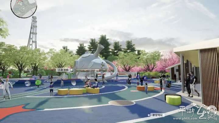 浙江平湖东方公园,动静皆相宜图片