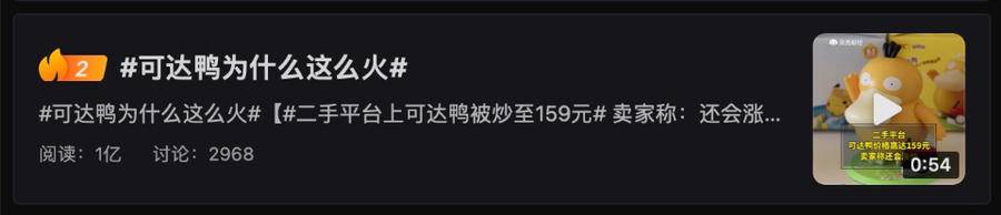 热闻｜一个可达鸭玩具被炒到500元！为啥这么贵？只因是新款？