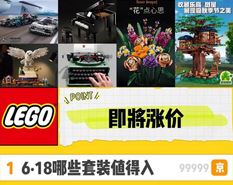 乐高2023年涨价名单,乐高为什么这几天迅速涨价