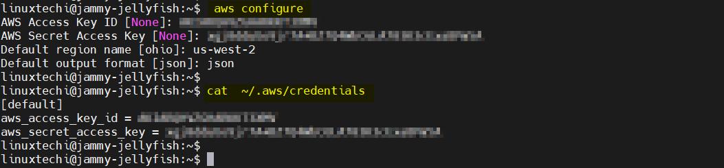 linux安装aws命令,安装aws命令