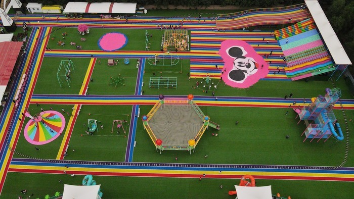 济南东部无动力儿童乐园,济南西客站片区儿童乐园