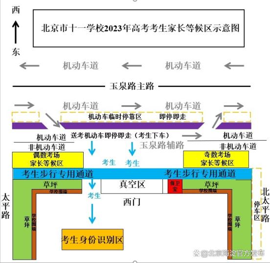 海淀高考考点分布图,海淀高考考点一览表
