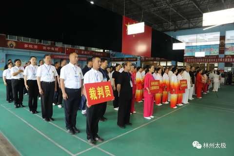 30人陈式太极拳展演,林州市陈氏太极拳