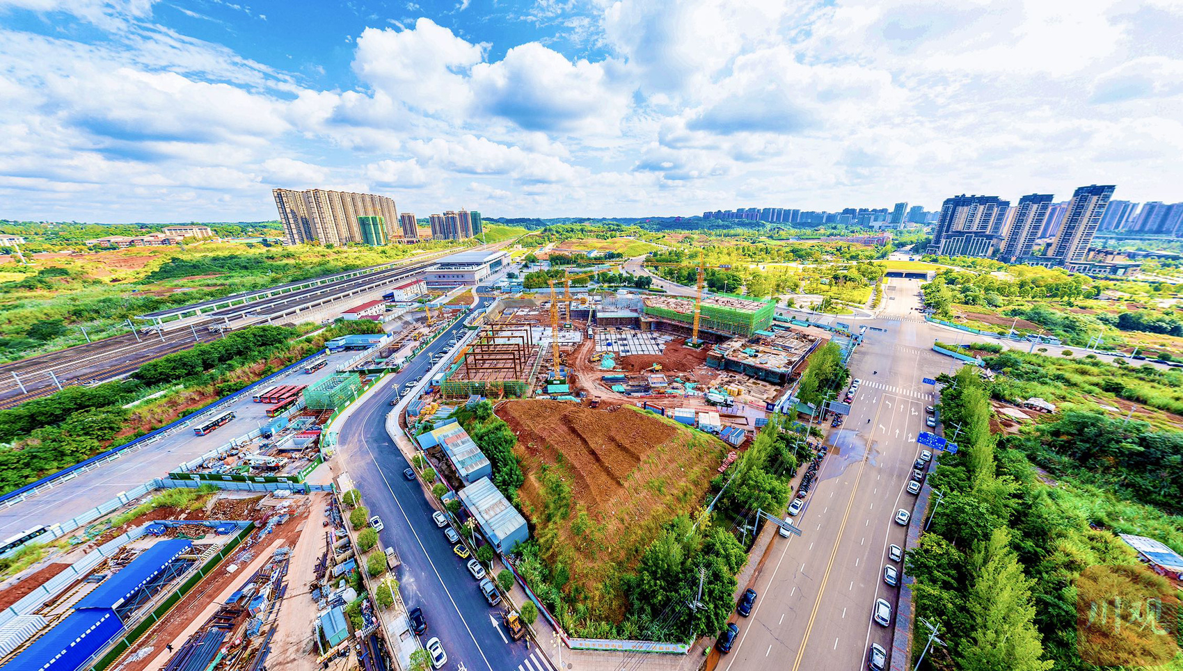 图集｜成渝高铁资阳北综合客运枢纽站最新进展