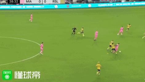 梅西vs皇家盐湖城全场数据：1助攻，5次关键传球