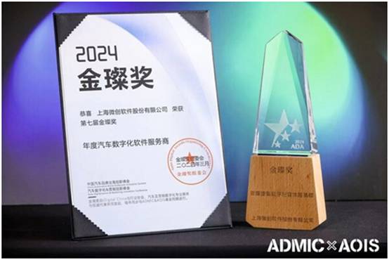 创变前行,共话未来微创软件获评“年度汽车数字化软件服务商”