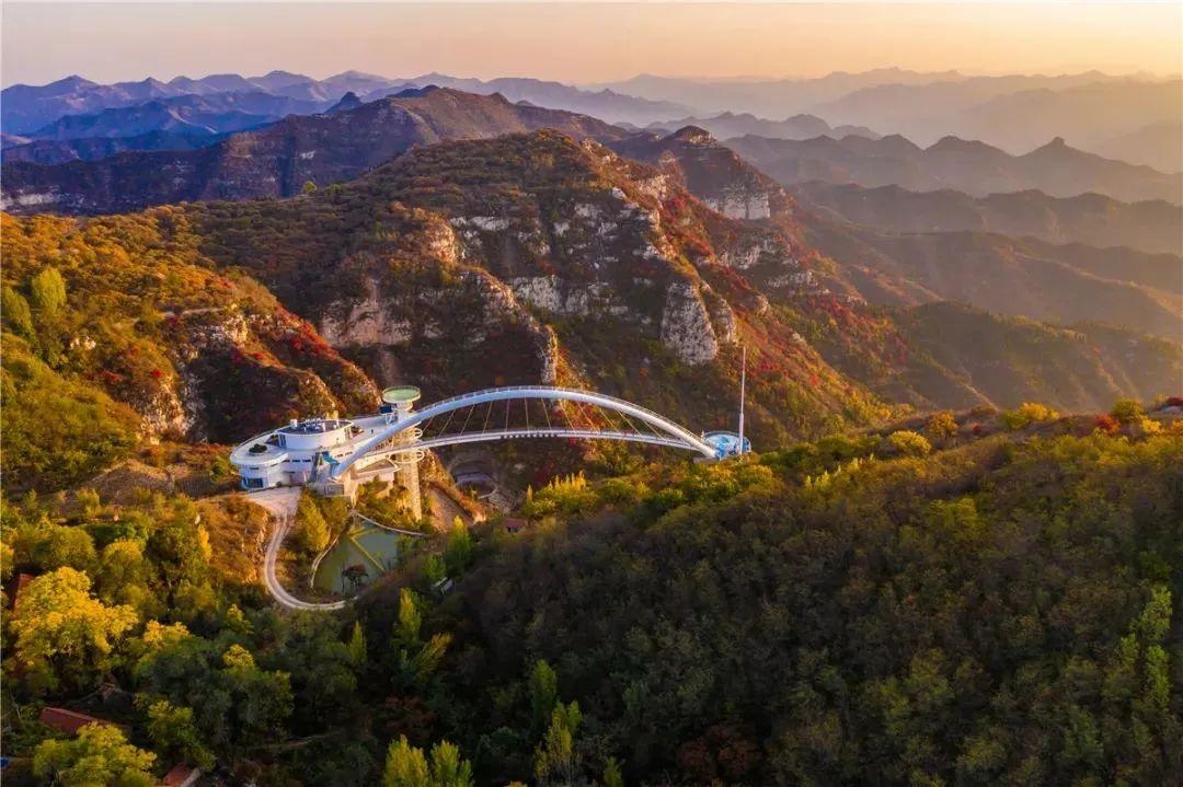 淄博潭溪山秋景,淄博鲁山看红叶最佳地方