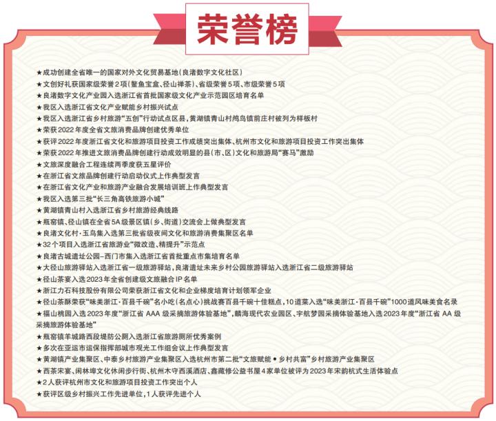 “亮答卷新征程”再出发筑基聚力文旅融合余杭全力建设全国知名旅游目的地